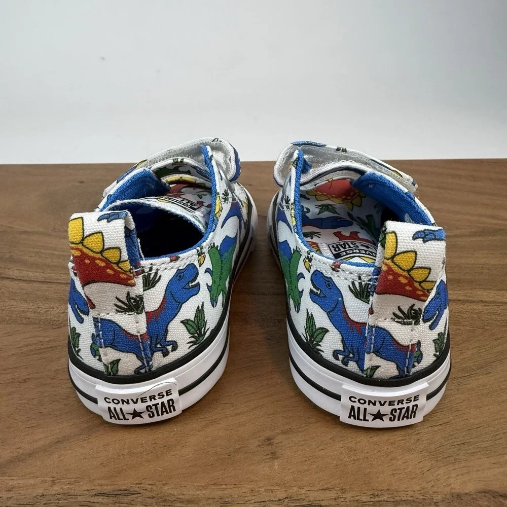 New Little Kids Converse Chuck Taylor All Star Dino Party Sneakers‎ Size 7 C